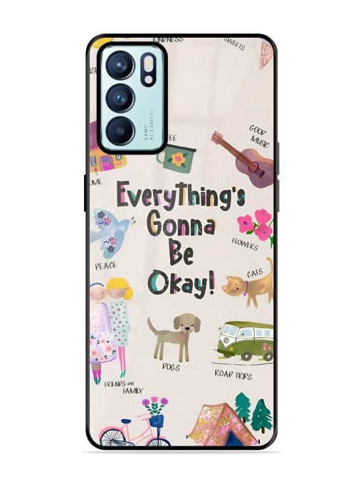 Sunshine And Smiles Glossy Soft Edge Case for Oppo Reno 6 (5G) Chachhi