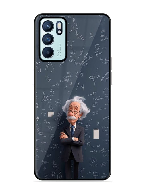 Albert Einstein Glossy Soft Edge Case for Oppo Reno 6 (5G) Chachhi