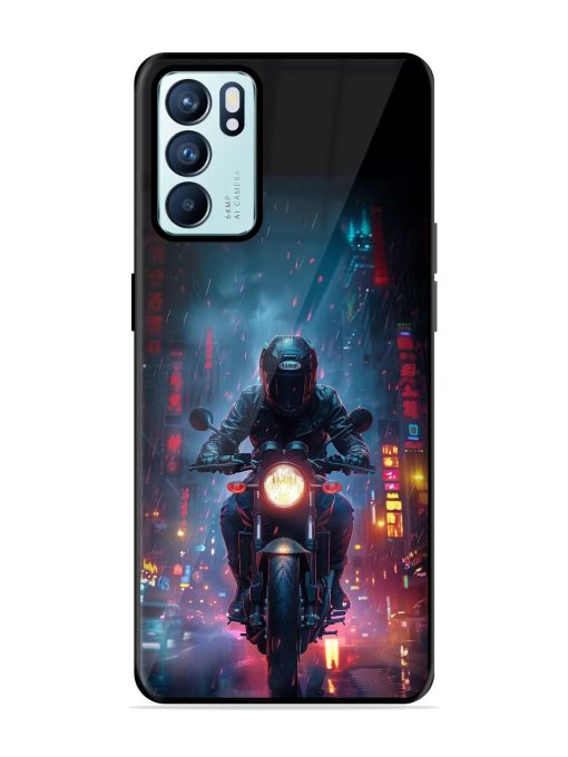 Neon Nights Glossy Soft Edge Case for Oppo Reno 6 (5G) Chachhi