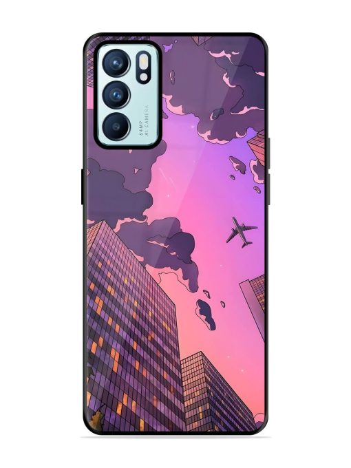 Urban Twilight Glossy Soft Edge Case for Oppo Reno 6 (5G) Chachhi