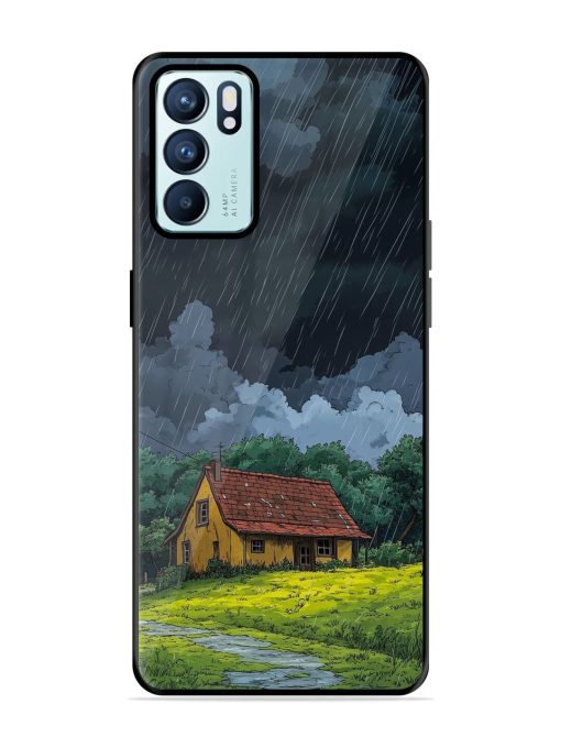 Rainy Day Retreat Glossy Soft Edge Case for Oppo Reno 6 (5G) Chachhi