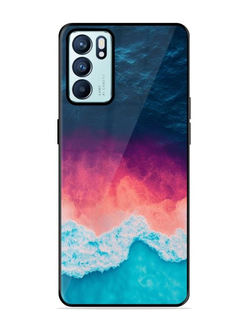 Where The Ocean Meets The Sky Glossy Soft Edge Case for Oppo Reno 6 (5G) Chachhi