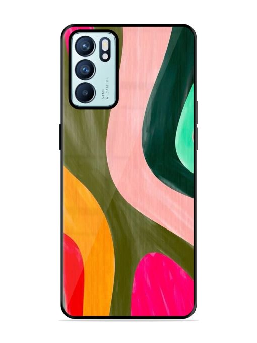 Wavy Wonder Glossy Soft Edge Case for Oppo Reno 6 (5G) Chachhi