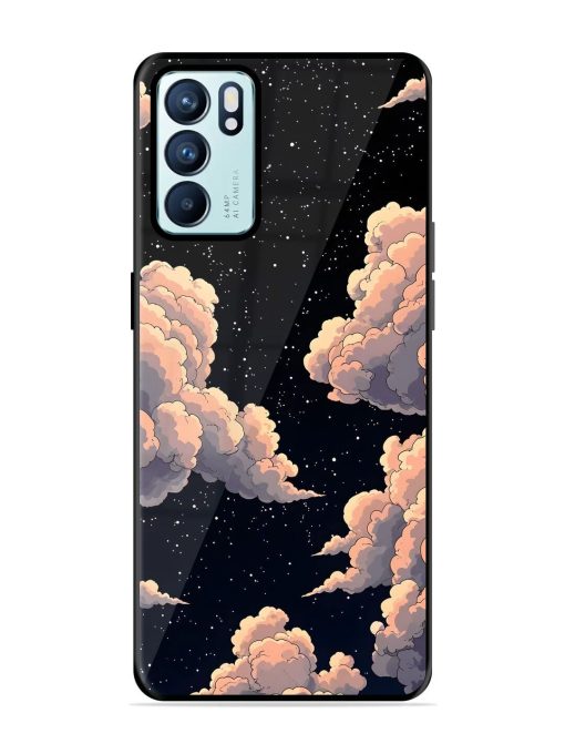 Starry Night Dreams Glossy Soft Edge Case for Oppo Reno 6 (5G) Chachhi