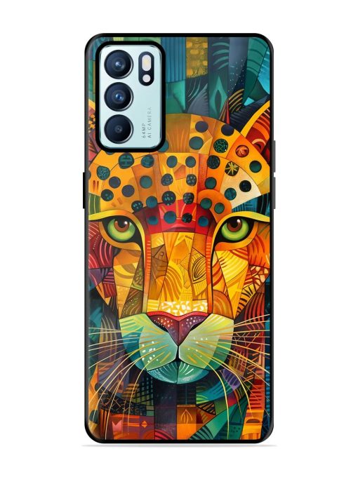 Mosaic Majesty Glossy Soft Edge Case for Oppo Reno 6 (5G) Chachhi