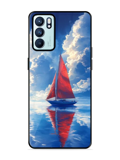 Crimson Sails Glossy Soft Edge Case for Oppo Reno 6 (5G) Chachhi