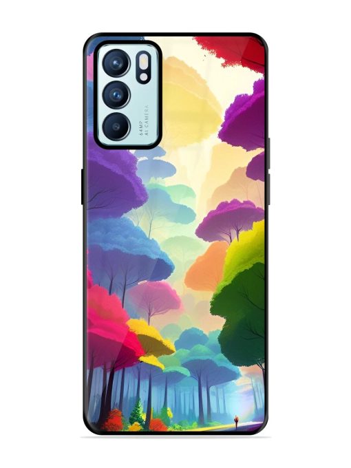 Rainbow Road Glossy Soft Edge Case for Oppo Reno 6 (5G) Chachhi