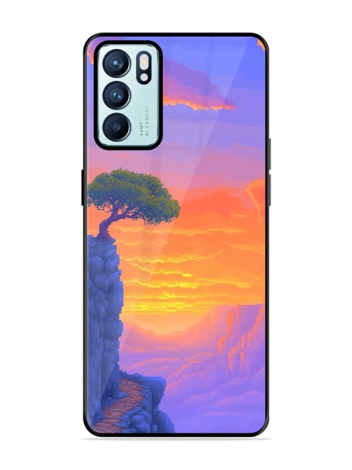 Cliffside Solitude Glossy Soft Edge Case for Oppo Reno 6 (5G) Chachhi