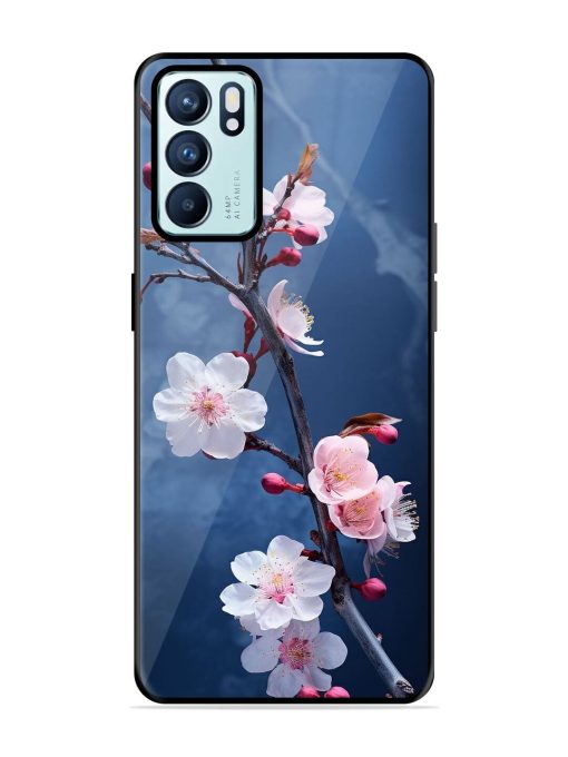 Delicate Blossoms Glossy Soft Edge Case for Oppo Reno 6 (5G) Chachhi