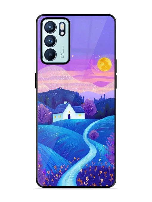 Moonlit Meadow Glossy Soft Edge Case for Oppo Reno 6 (5G) Chachhi