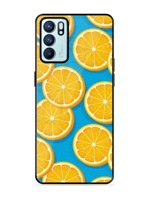 Citrus Symphony Glossy Soft Edge Case for Oppo Reno 6 (5G) Chachhi