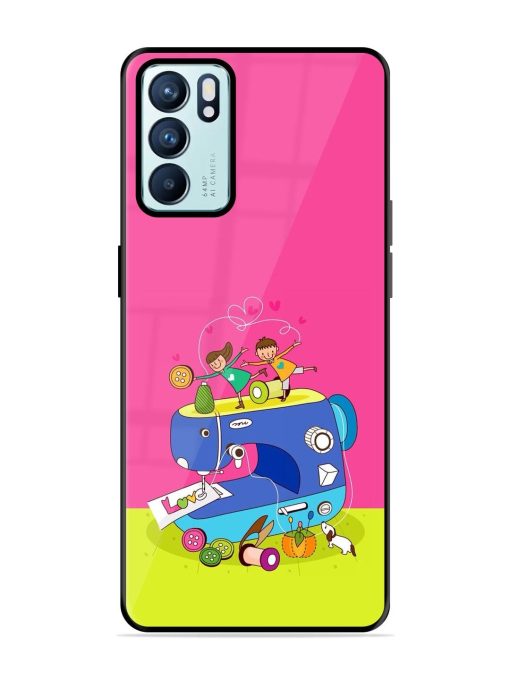 Sew Cute Glossy Soft Edge Case for Oppo Reno 6 (5G) Chachhi