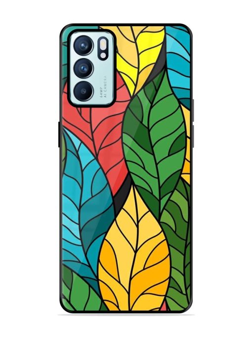 Foliage Fiesta Glossy Soft Edge Case for Oppo Reno 6 (5G) Chachhi