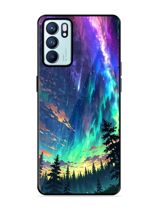 Cosmic Canvas Glossy Soft Edge Case for Oppo Reno 6 (5G) Chachhi