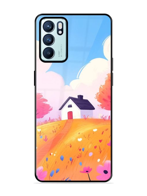 Hilltop Haven Glossy Soft Edge Case for Oppo Reno 6 (5G) Chachhi