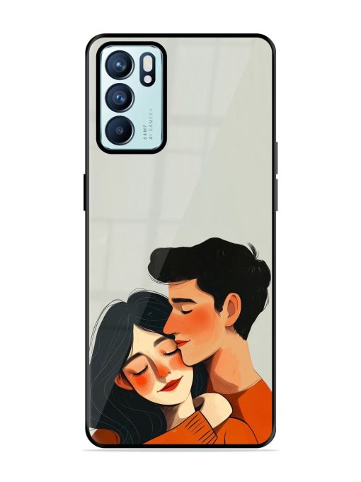 Craft Couples Glossy Soft Edge Case for Oppo Reno 6 (5G) Chachhi