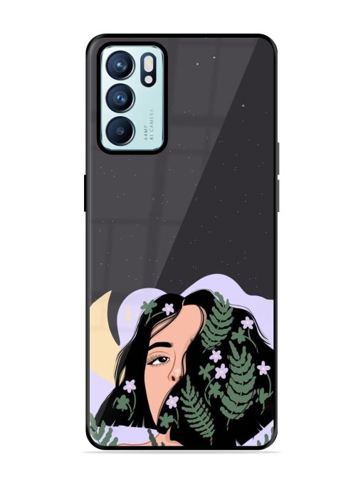 Lunar Lullaby Glossy Soft Edge Case for Oppo Reno 6 (5G) Chachhi