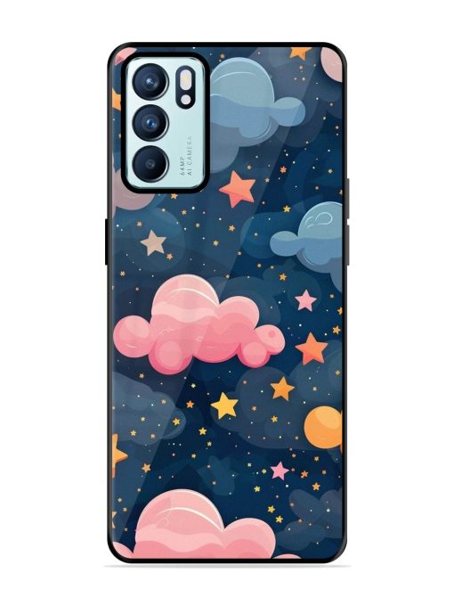 Twinkling Dreams Glossy Soft Edge Case for Oppo Reno 6 (5G) Chachhi