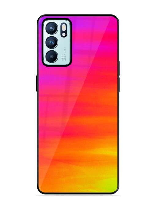 Neon Horizon Glossy Soft Edge Case for Oppo Reno 6 (5G) Chachhi