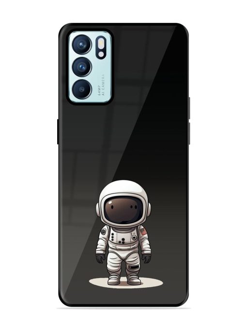 Neon Astronaut Glossy Soft Edge Case for Oppo Reno 6 (5G) Chachhi