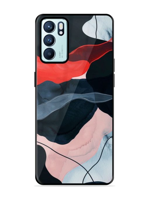 Dark Currents Glossy Soft Edge Case for Oppo Reno 6 (5G) Chachhi