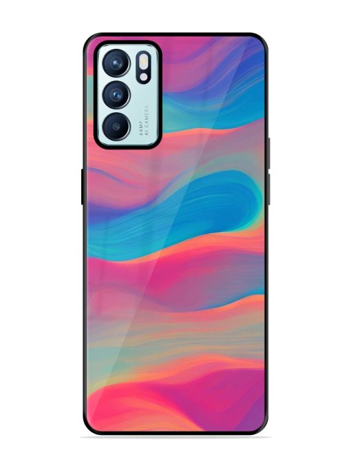 Wavy Wonder Glossy Soft Edge Case for Oppo Reno 6 (5G) Chachhi