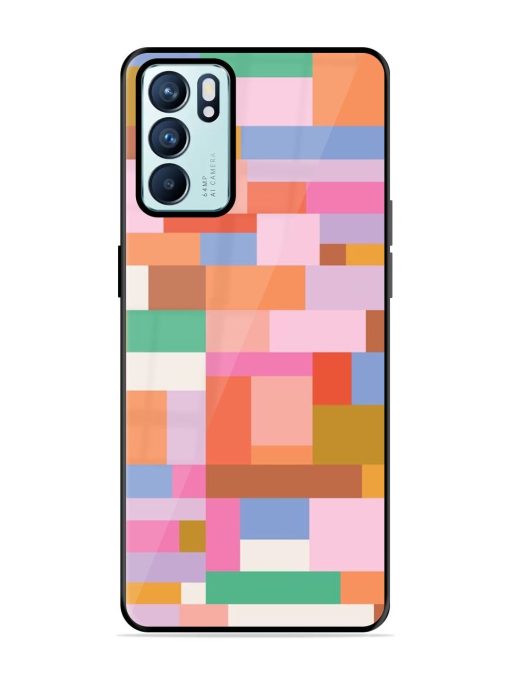 Colorful Chaos Glossy Soft Edge Case for Oppo Reno 6 (5G) Chachhi