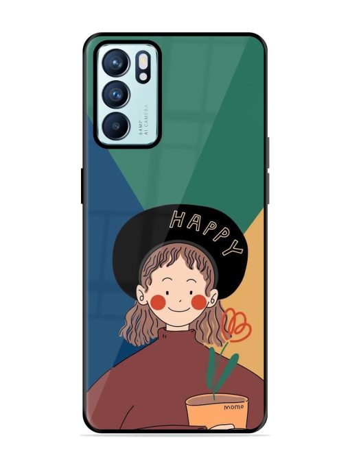 Happy Momo Glossy Soft Edge Case for Oppo Reno 6 (5G) Chachhi