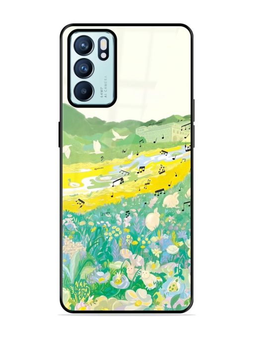 Melody In Bloom Glossy Soft Edge Case for Oppo Reno 6 (5G) Chachhi