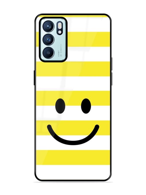 Smiling Stripes Glossy Soft Edge Case for Oppo Reno 6 (5G)