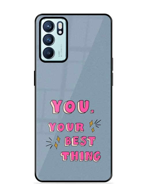 Self-Love Sparkles Glossy Soft Edge Case for Oppo Reno 6 (5G) Chachhi