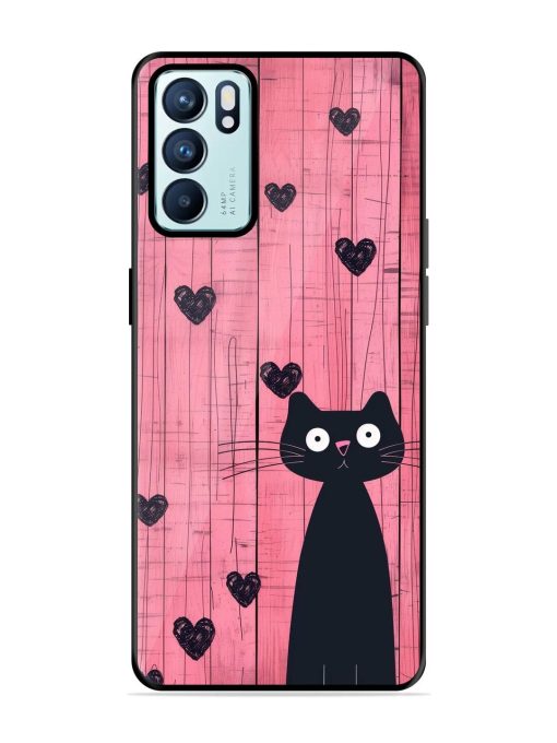 Feline Valentine'S Day Glossy Soft Edge Case for Oppo Reno 6 (5G) Chachhi