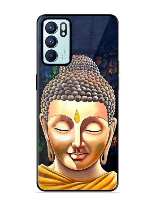 Buddha Face Glossy Soft Edge Case for Oppo Reno 6 (5G) Chachhi