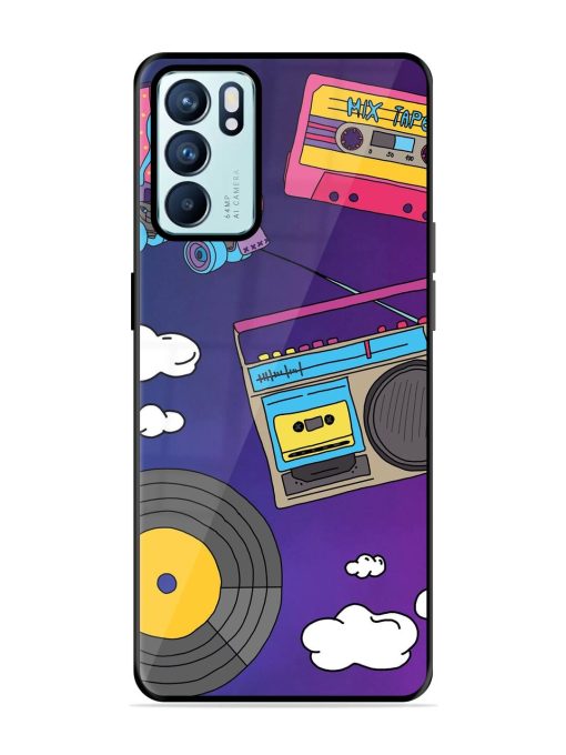 Retro Vibes Glossy Soft Edge Case for Oppo Reno 6 (5G) Chachhi