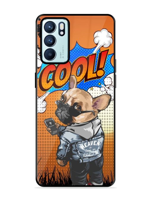 Cool Pup Glossy Soft Edge Case for Oppo Reno 6 (5G) Chachhi