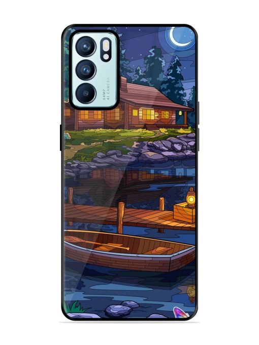 Moonlit Serenity Glossy Soft Edge Case for Oppo Reno 6 (5G) Chachhi