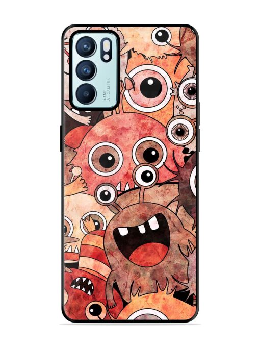 Monster Mash Glossy Soft Edge Case for Oppo Reno 6 (5G)