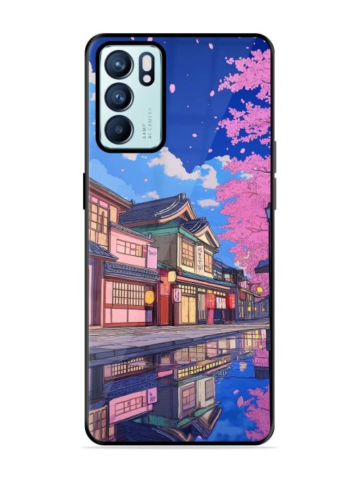 Tranquil Reflections Glossy Soft Edge Case for Oppo Reno 6 (5G) Chachhi