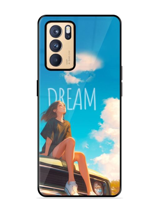 Girly Dream Art Glossy Soft Edge Case for Oppo Reno 6 Pro (5G) Chachhi