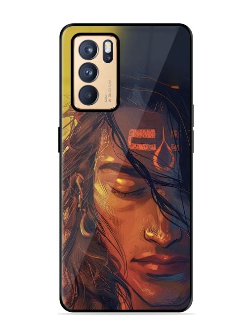 Tranquil Shiva Glossy Soft Edge Case for Oppo Reno 6 Pro (5G) Chachhi