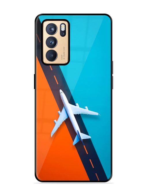 Skyward Bound Glossy Soft Edge Case for Oppo Reno 6 Pro (5G) Chachhi