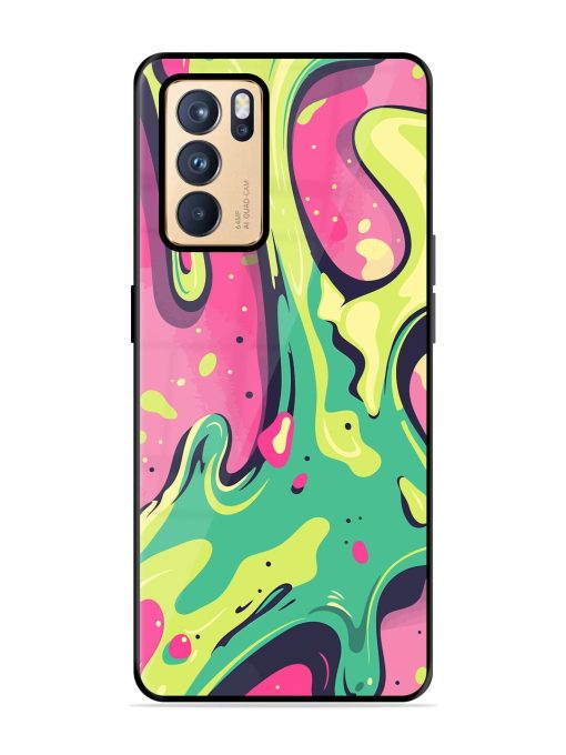 Gooey Grooves Glossy Soft Edge Case for Oppo Reno 6 Pro (5G) Chachhi