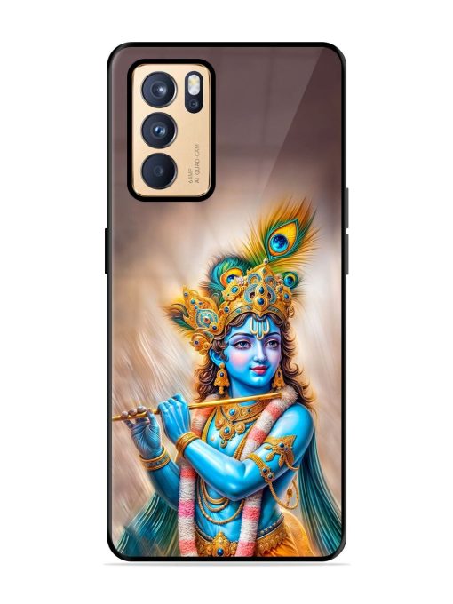 Divine Krishna Glossy Soft Edge Case for Oppo Reno 6 Pro (5G) Chachhi