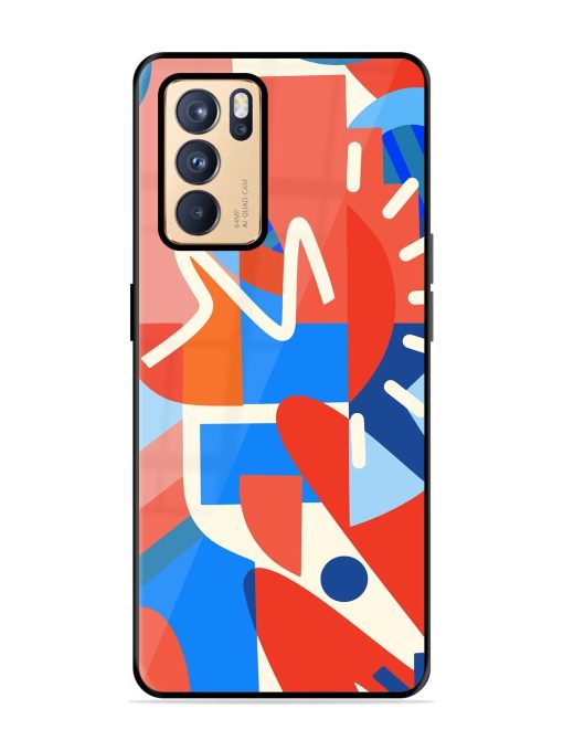 Abstract Harmony Glossy Soft Edge Case for Oppo Reno 6 Pro (5G) Chachhi