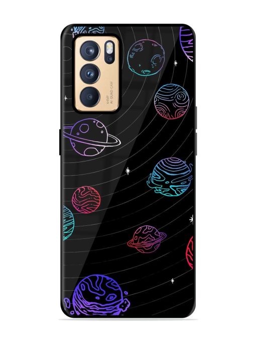 Cosmic Ballet Glossy Soft Edge Case for Oppo Reno 6 Pro (5G) Chachhi