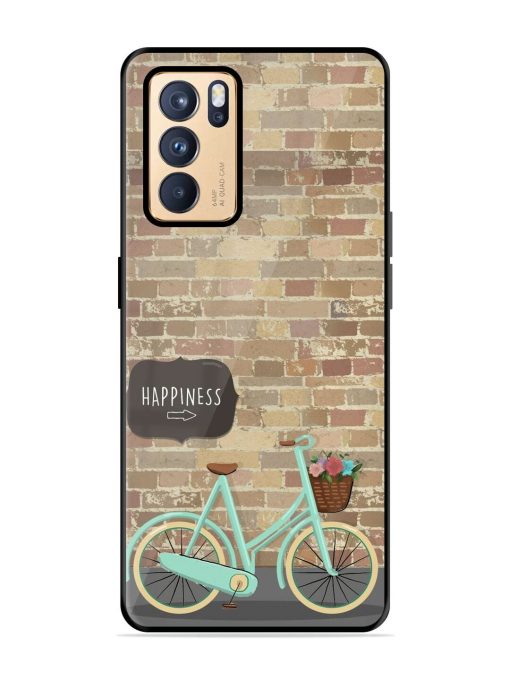 Pedaling Towards Happiness Glossy Soft Edge Case for Oppo Reno 6 Pro (5G) Chachhi