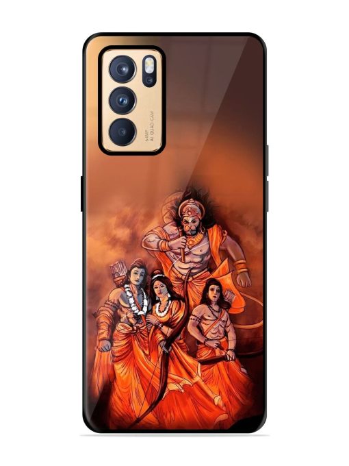 Sita Ram Glossy Soft Edge Case for Oppo Reno 6 Pro (5G) Chachhi