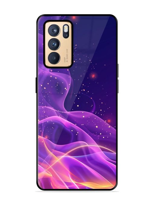 Cosmic Currents Glossy Soft Edge Case for Oppo Reno 6 Pro (5G) Chachhi