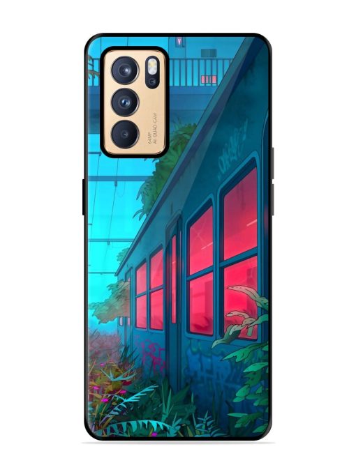 Urban Jungle Glossy Soft Edge Case for Oppo Reno 6 Pro (5G) Chachhi