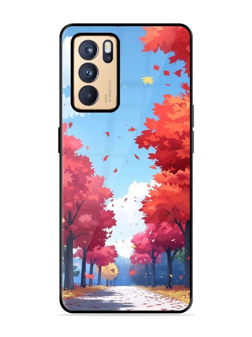 Autumn'S Embrace Glossy Soft Edge Case for Oppo Reno 6 Pro (5G) Chachhi